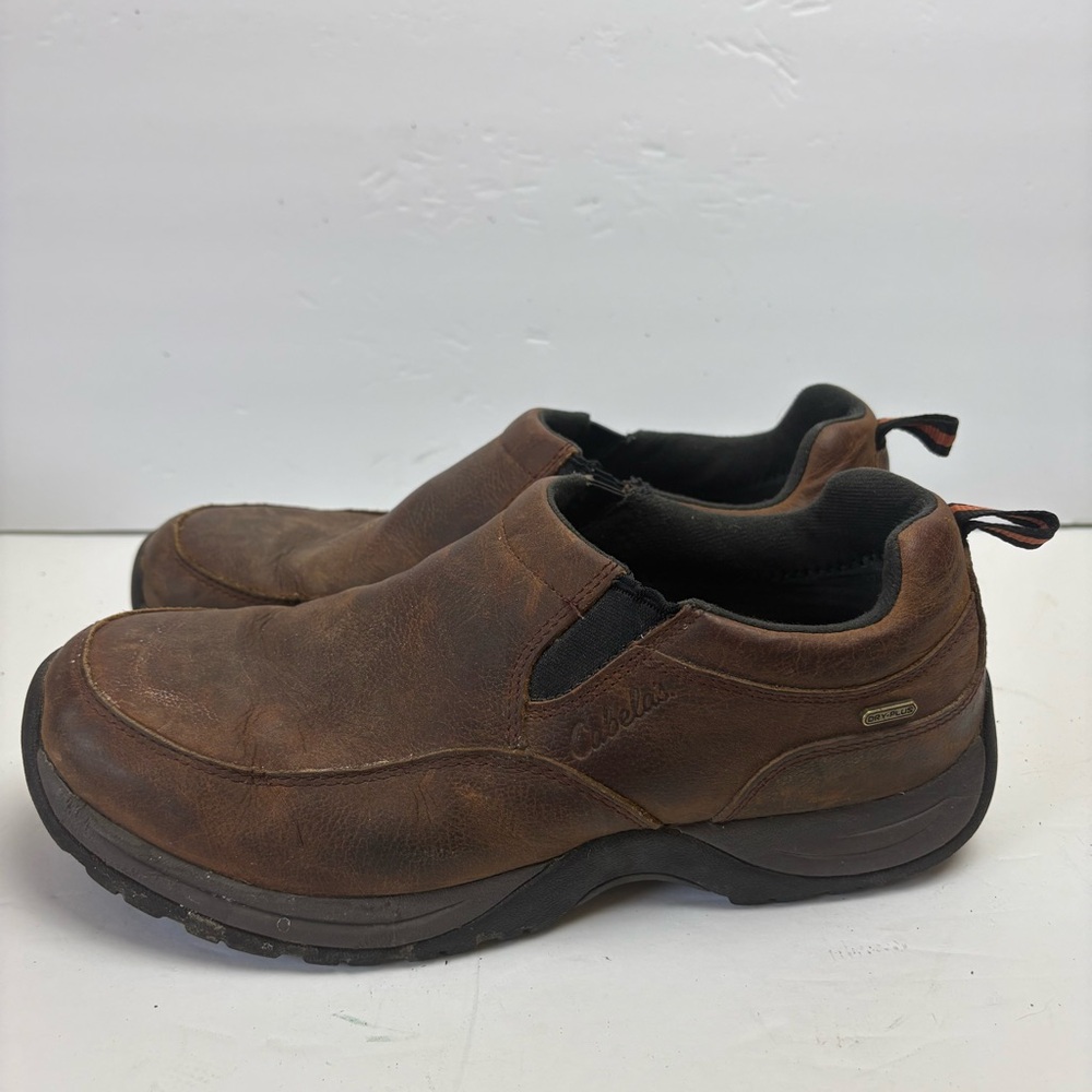Cabela's Brown Loafers Slip-Ons Comfortable Durable Nubuck Leather Mens 8.5 D